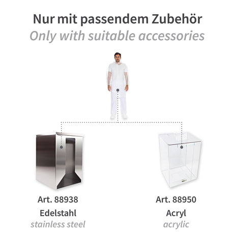 Besucherkittel Light mit Druckknöpfen, Stehkragen | PP - weiß