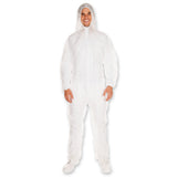 Overalls mit Kapuze | PP - weiß