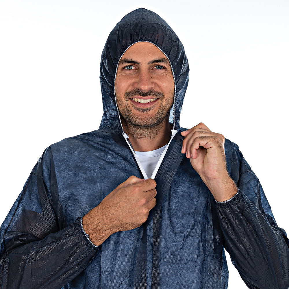 Overalls Light mit Kapuze | PP - dunkelblau