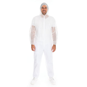 Overalls Eco mit Kapuze | PP - weiß