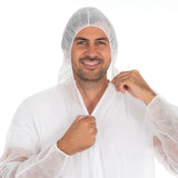 Overalls Eco mit Kapuze | PP - weiß