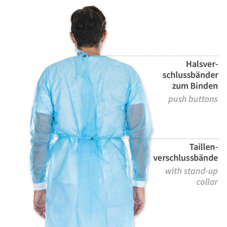 Kittel Med mit Strickbündchen | PP - blau
