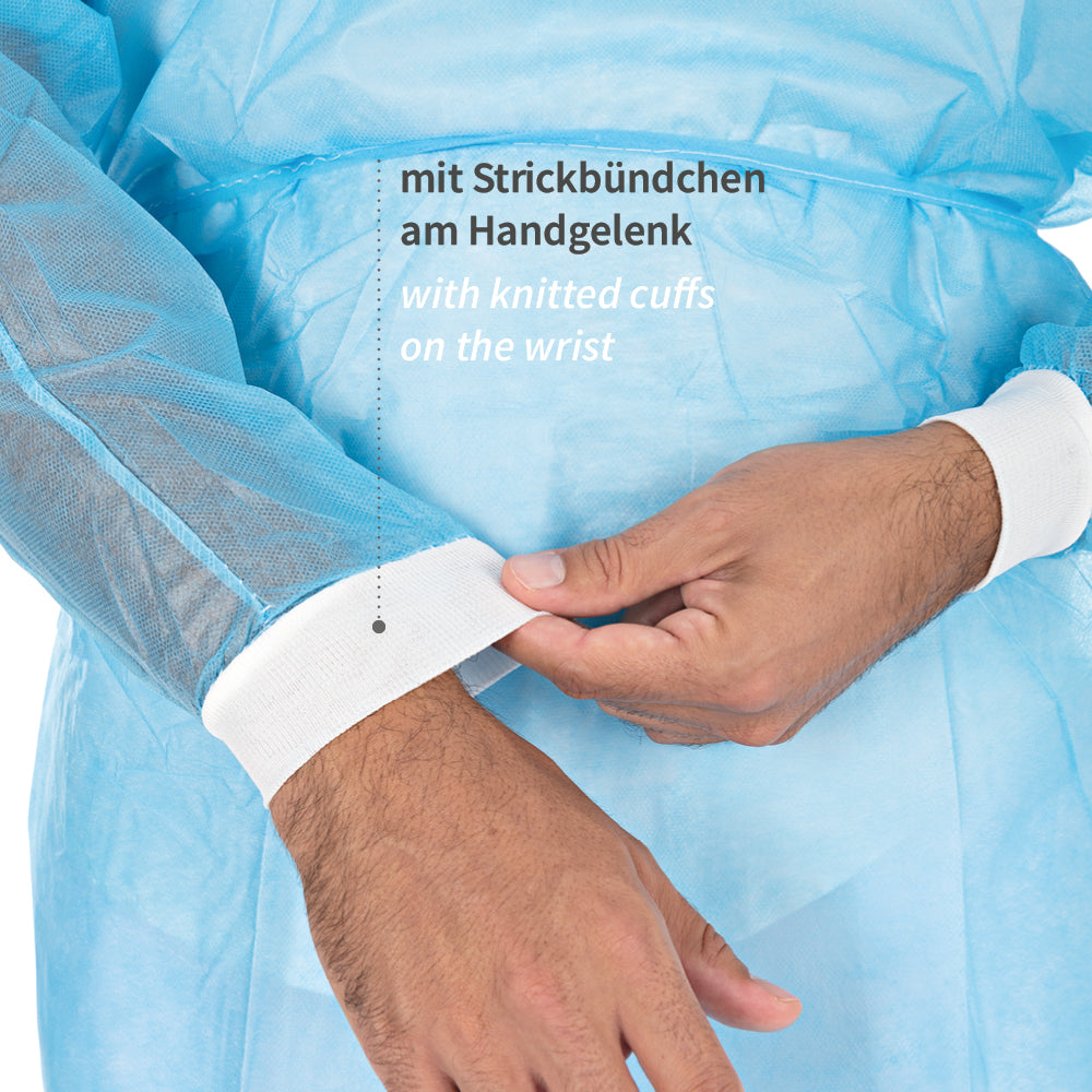 Kittel Med mit Strickbündchen | PP - blau