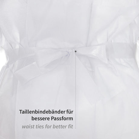 Schutzkittel Protect Typ PB 4B + PB 6B | PP, PE teil-laminiert - weiß