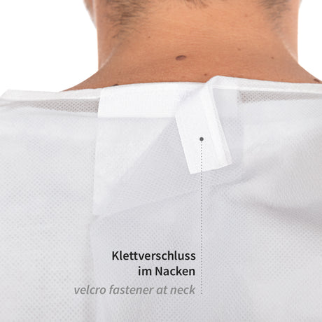 Schutzkittel Protect Typ PB 4B + PB 6B | PP, PE teil-laminiert - weiß