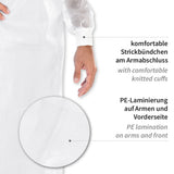 Schutzkittel Protect Typ PB 4B + PB 6B | PP, PE teil-laminiert - weiß