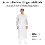 Schutzkittel Protect Typ PB 4B + PB 6B | PP, PE teil-laminiert - weiß