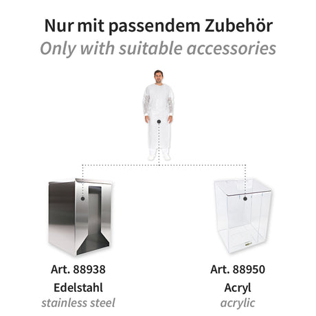 Schutzkittel Protect Typ PB 4B + PB 6B | PP, PE teil-laminiert - weiß