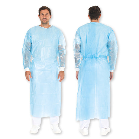 Schutzkittel Protect Typ PB 4B + PB 6B | PP, PE teil-laminiert - blau