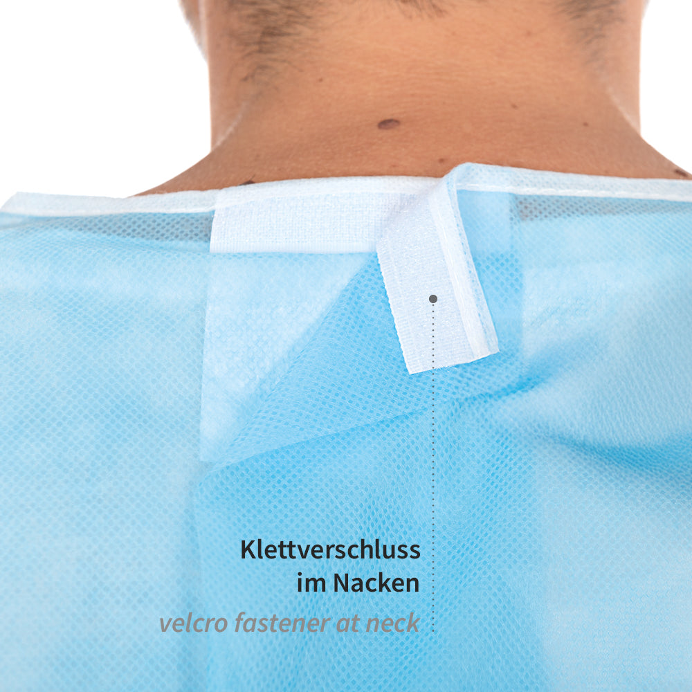 Schutzkittel Protect Typ PB 4B + PB 6B | PP, PE teil-laminiert - blau