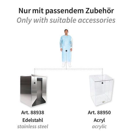 Schutzkittel Protect Typ PB 4B + PB 6B | PP, PE teil-laminiert - blau