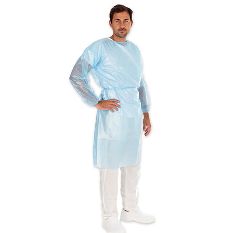 Schutzkittel Protect Typ PB 6B | PP, PE voll-laminiert - blau