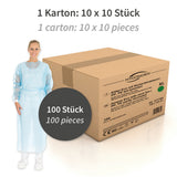 Kittel Med Eco mit Nackenbindeband | PP, PE teil-laminiert - blau