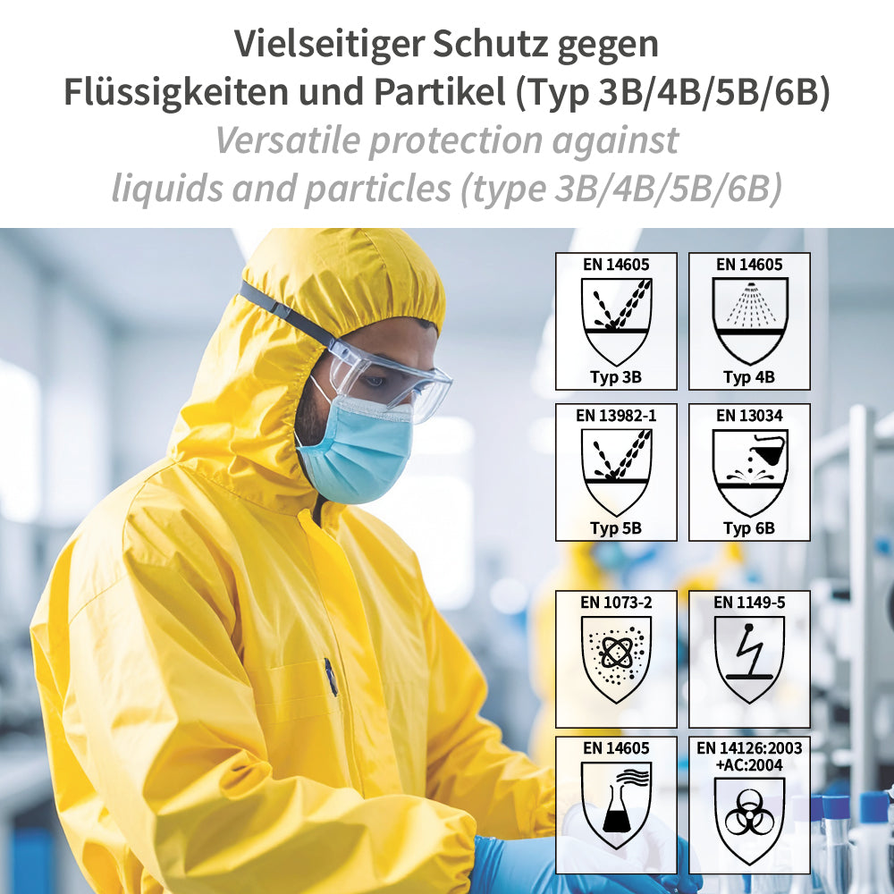 Overalls ChemicalStar Typ 3B+4B+5B+6B | SMS/PE - gelb