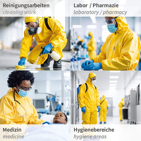 Overalls ChemicalStar Typ 3B+4B+5B+6B | SMS/PE - gelb