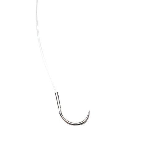 Nylon Kreuzbandfaden mit Nadel und Crimp-Röhre