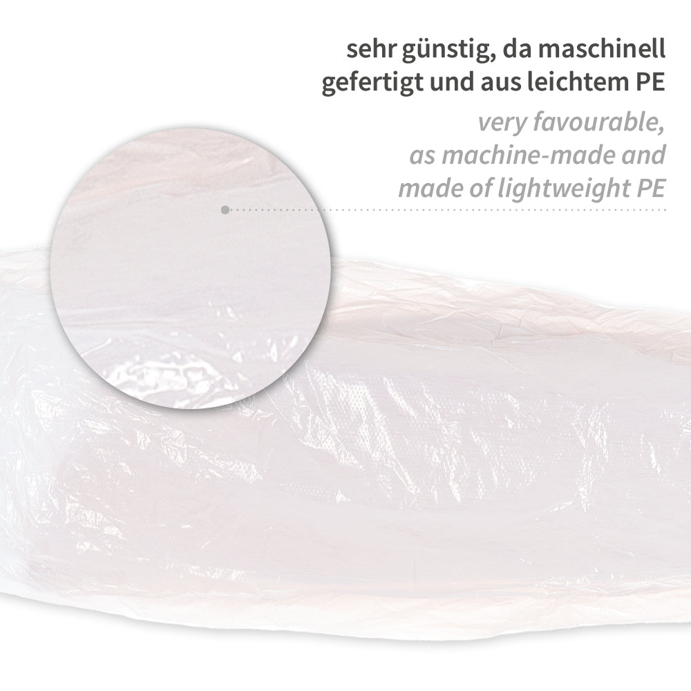 Ärmelschoner Light | PE, maschinell gefertigt - weiß