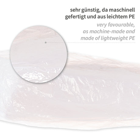 Ärmelschoner Light | PE, maschinell gefertigt - weiß