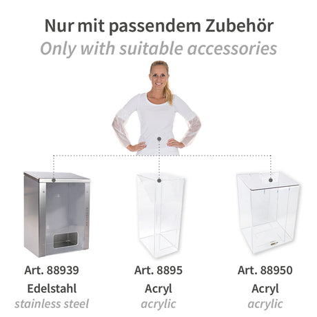 Ärmelschoner Eco | PE, maschinell gefertigt - weiß