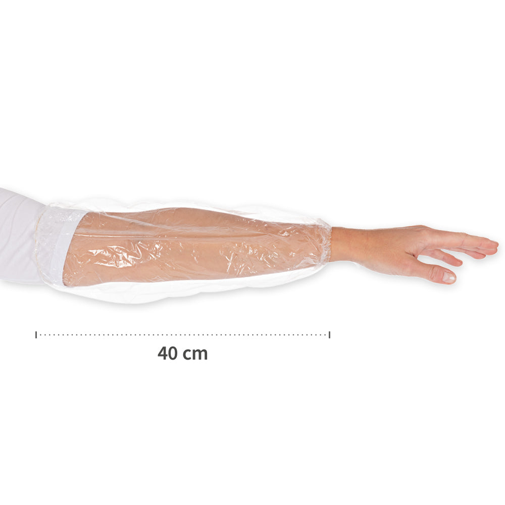 Ärmelschoner Light | PE, maschinell gefertigt - transparent