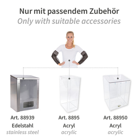 Ärmelschoner Light | PE, maschinell gefertigt - schwarz