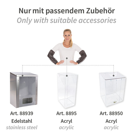 Ärmelschoner Eco | PE, maschinell gefertigt - schwarz