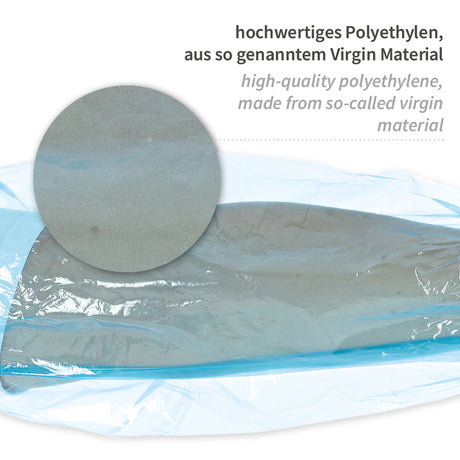 Ärmelschoner Strong | PE, maschinell gefertigt - blau