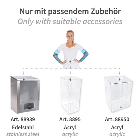 Ärmelschoner | PE, maschinell gefertigt - blau