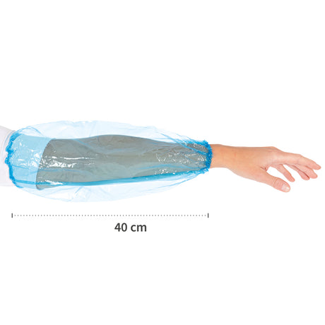 Ärmelschoner Light | PE, maschinell gefertigt - blau