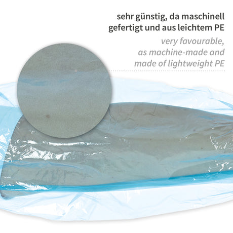 Ärmelschoner Light | PE, maschinell gefertigt - blau