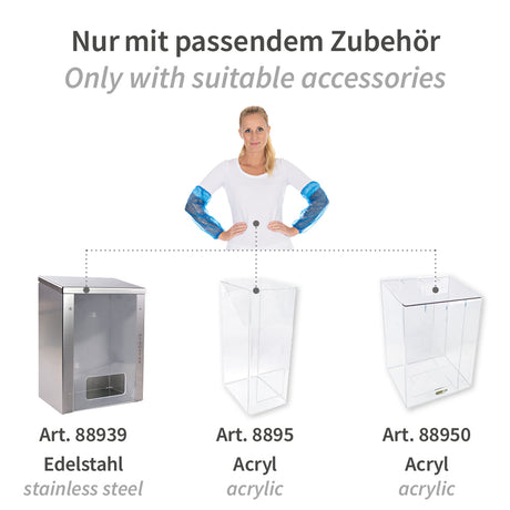 Ärmelschoner Eco | PE, maschinell gefertigt - blau