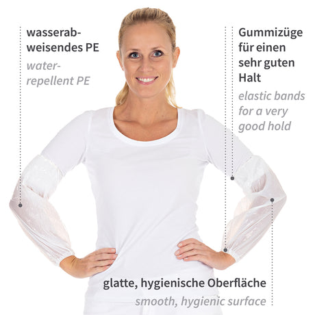 Ärmelschoner Light | PE - weiß