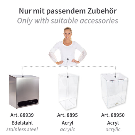 Ärmelschoner Light | PE - weiß