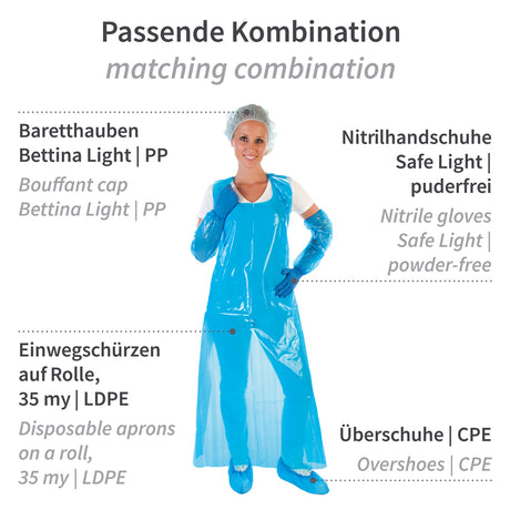 Ärmelschoner Light | PE - blau