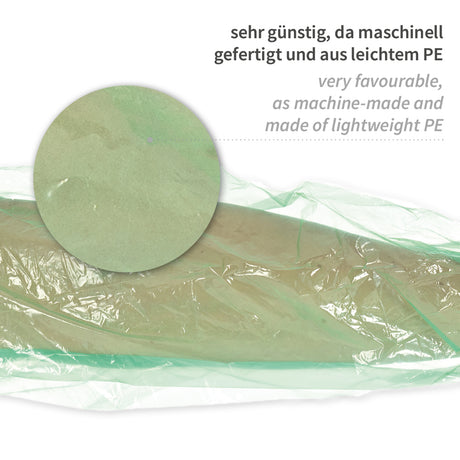 Ärmelschoner Light | PE, maschinell gefertigt - grün