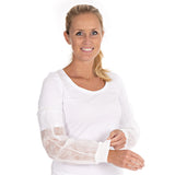 Ärmelschoner mit Strickbündchen | SMS - weiß