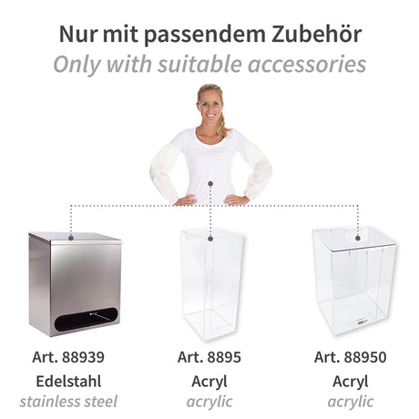 Ärmelschoner | Airlaid/PE - weiß