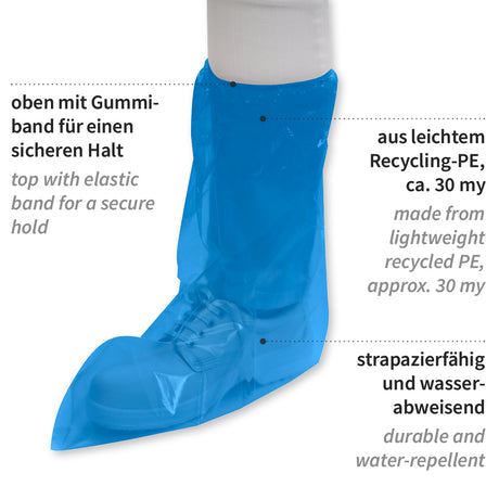 Überstiefel Eco | PE - blau