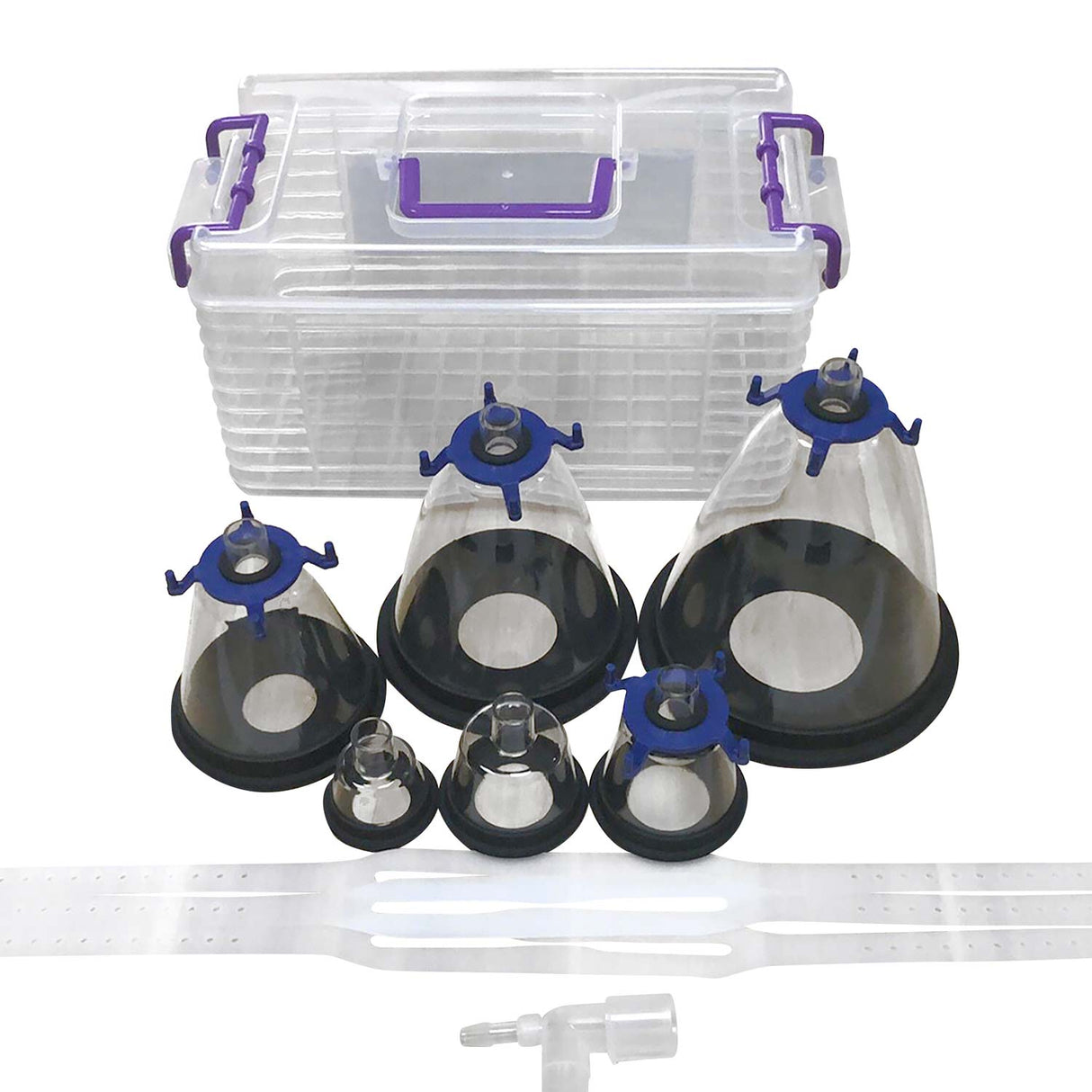 Anästhesie-Masken Set mit 6 Größen inkl. Transportbox