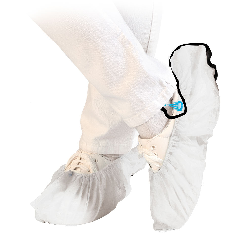 Überschuhe für Hygomat "Antistatik Waterproof" | PP, beschichtet - weiß