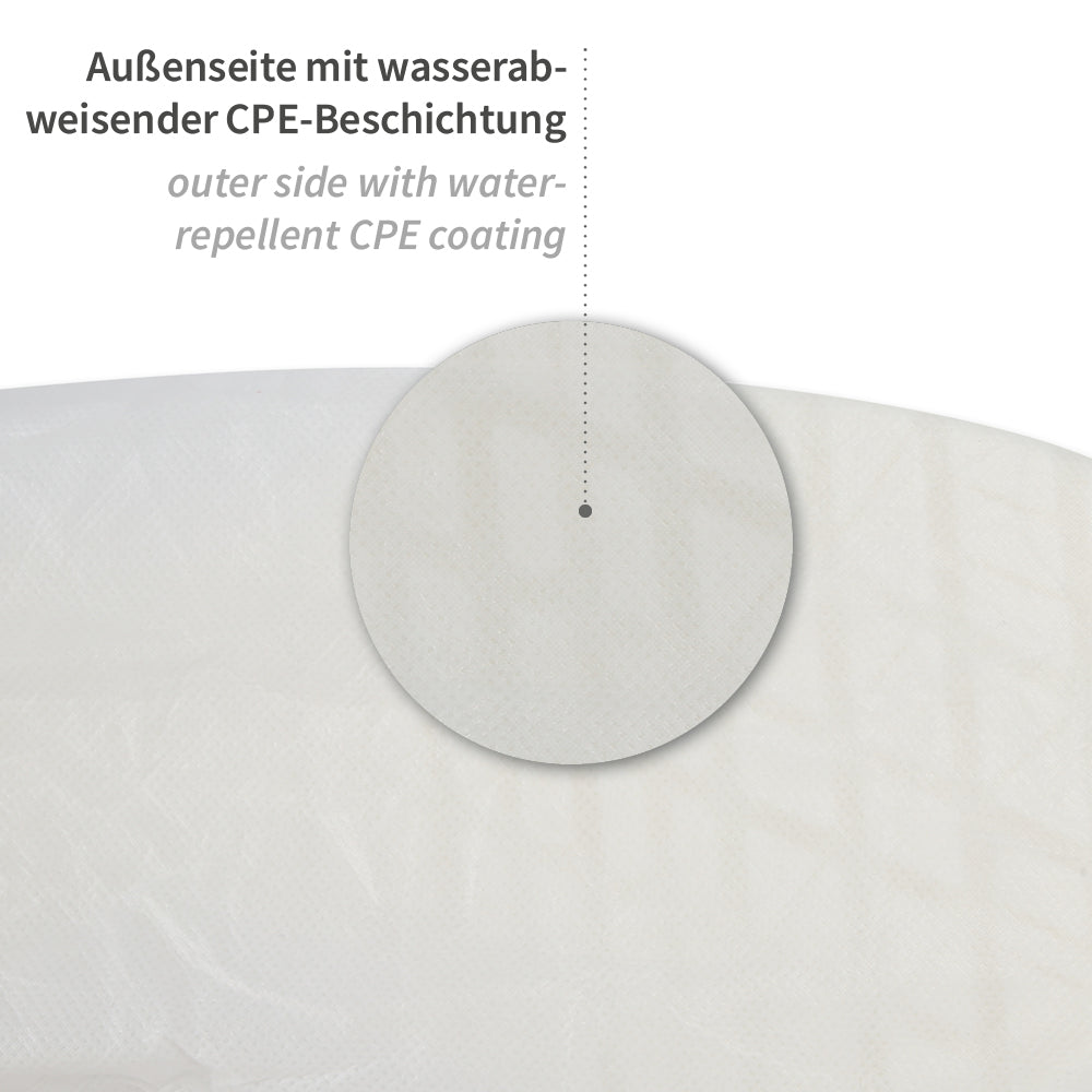 Überschuhe für Hygomat Clipless | PP/CPE-Beschichtung - weiß