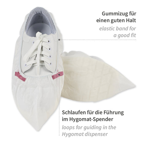 Überschuhe für Hygomat Clipless | PP/CPE-Beschichtung - weiß