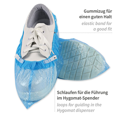 Überschuhe für Hygomat Clipless | PE - blau