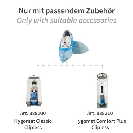 Überschuhe für Hygomat Clipless | PE - blau