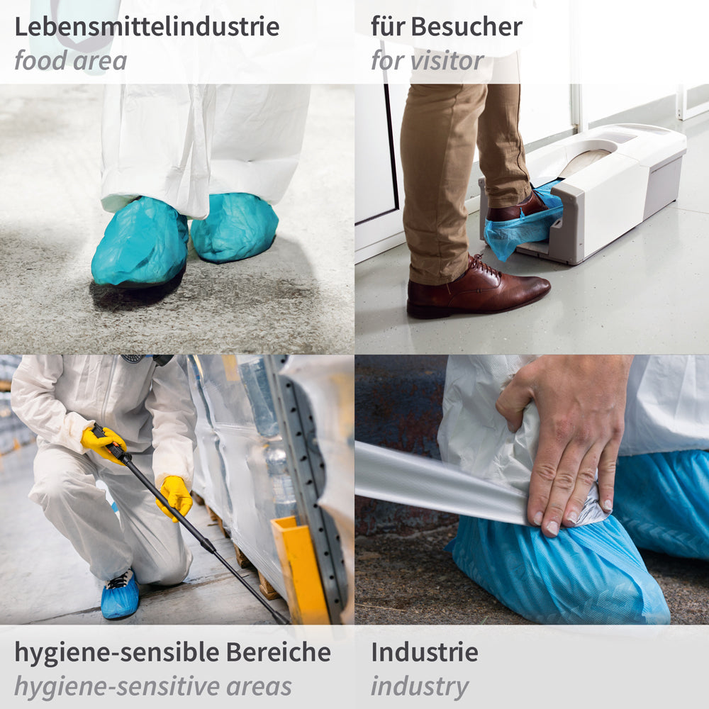 Überschuhe für Hygomat | CPE - blau