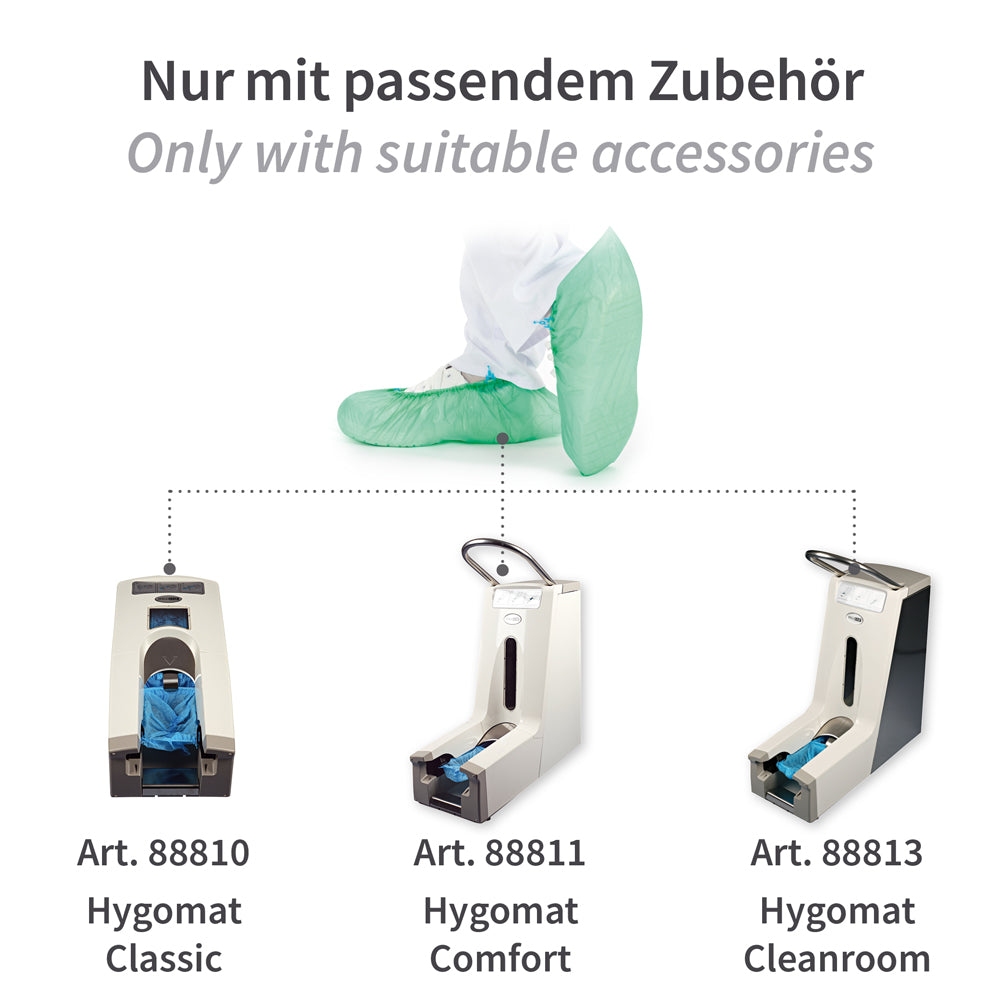 Überschuhe für Hygomat | CPE - grün