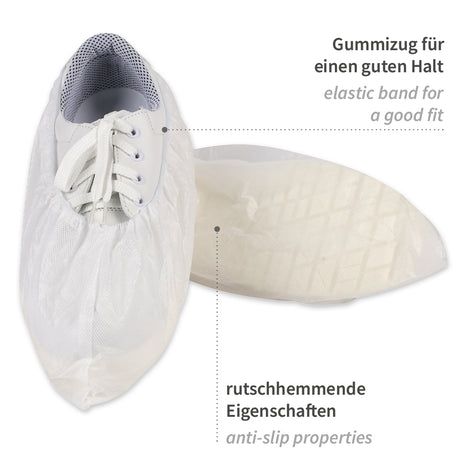 Überschuhe Anti Slide Extra | PP, PE beschichtet - weiß
