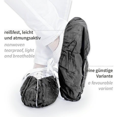 Überschuhe Med Eco | PP, maschinell gefertigt - schwarz