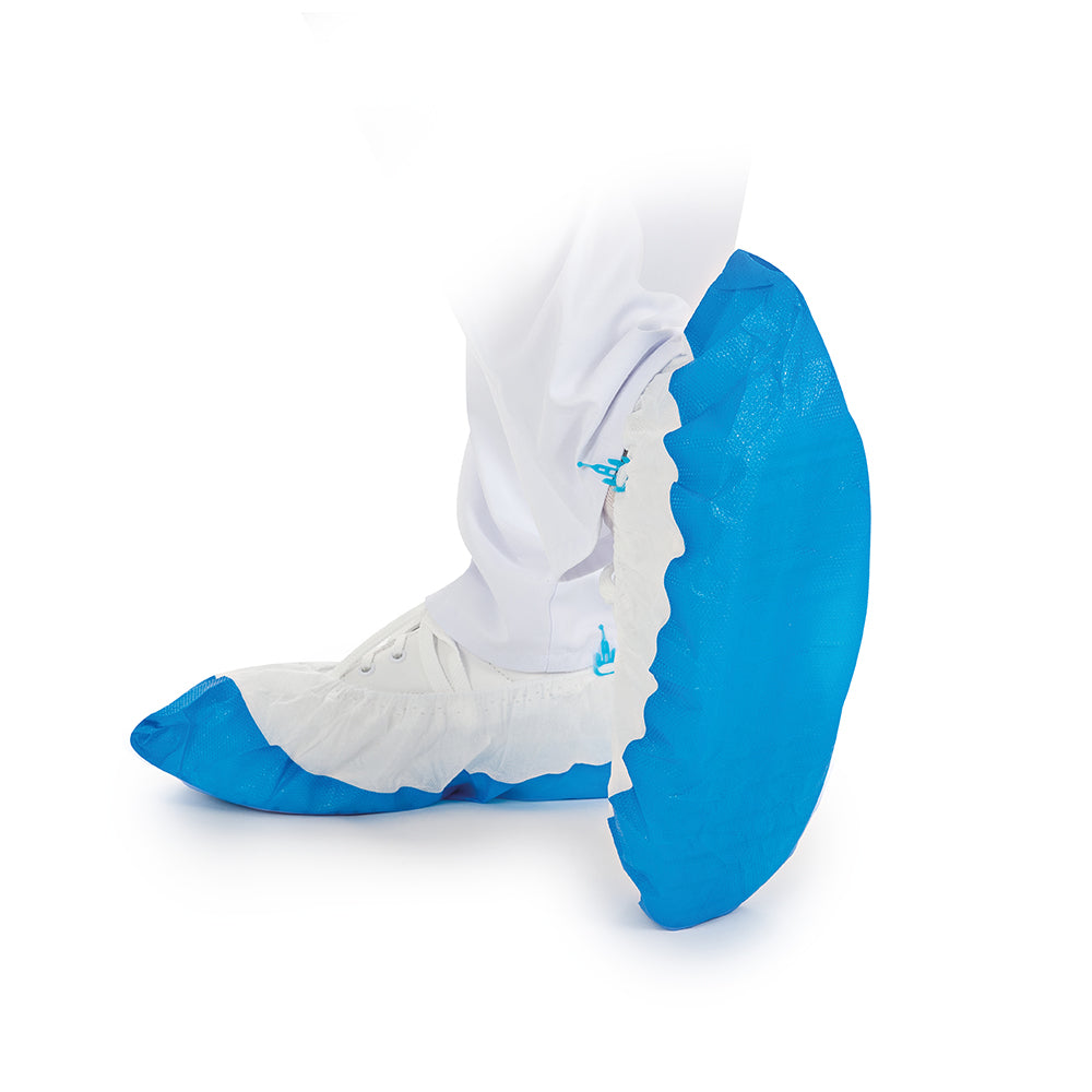 Überschuhe für Hygomat | PP/CPE - weiß-blau