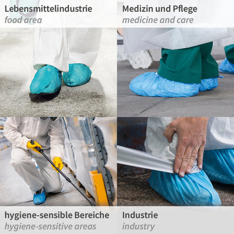 Überschuhe Anti Slide Premium | PP, PE beschichtet - weiß